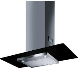 SMEG  KFV92DNE Chimney Cooker Hood - Black Glass & Stainless Steel